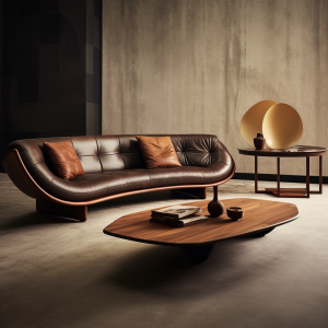 Modern sofa and coffee table